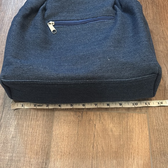 Women’s Shoulder Purse with matching zipper pouch in denim - Picture 7 of 9